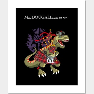 Clanosaurus Rex MacDOUGALLsaurus rex MacDougall Scotland Ireland Family Tartan Posters and Art